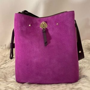 NWT Kate Spade Large Bucket Marti Suede💜
